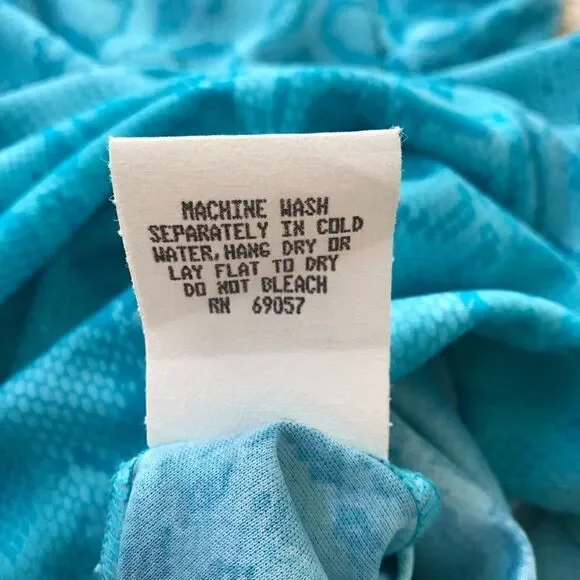 Vintage Luna Blue Snake Print Dress XS/S - Picture 5 of 8